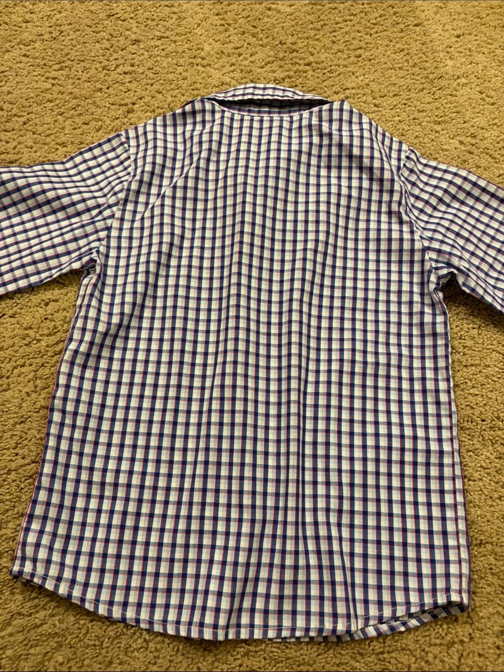 Plaid Long Sleeve Button Down Shirts Boys Size 6 Nautica Children’s Place Blue